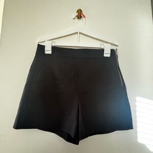 Zara High Waist Black Shorts